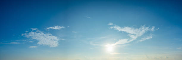 istock Panorama blue sky with clouds on a sunny day. 2174118842