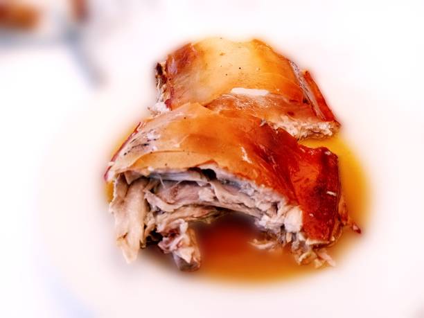 istock Roasted suckling pig on the plate 2174123364