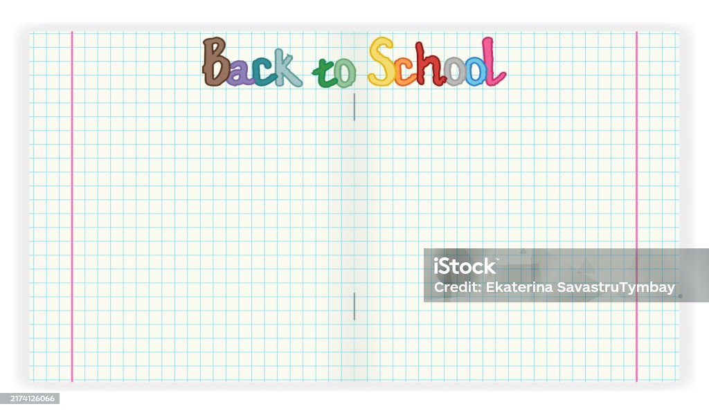 School Notebool School Notebook Stock Illustration - Download Image Now - Advertisement ...