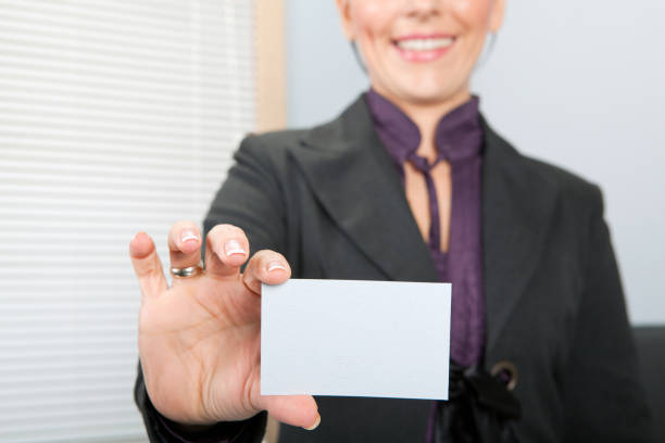 Young business girl in office
