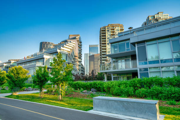istock The beautiful landscape along Calgary riverwalk at sunset 2174127371