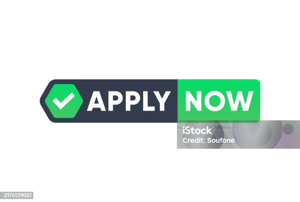 Apply Now Button Template Vector Design Stock Illustration - Download ...