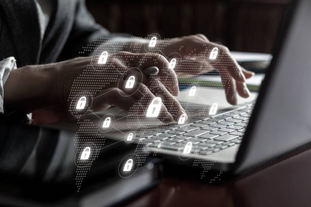 istock The concept of cybersecurity in the global network. 2174131930