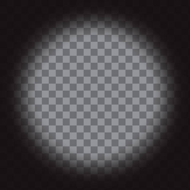 bildbanksillustrationer, clip art samt tecknat material och ikoner med glowing circle. transparent background. gradient shadow. vector glow. - vinjettering