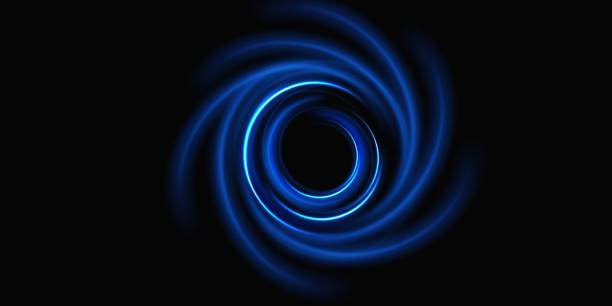 istock Glowing ellipses in speed shape. Glowing spiral. Abstract neon color glowing lines background. Energy flow tunnel. Glowing round frame with light circles of light effect. 2174135694