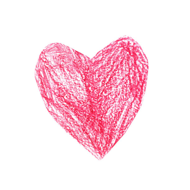 A chalk heart with kitty whiskers