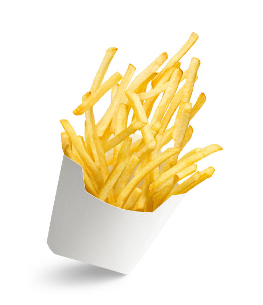 istock French fries bursting out from white paper box 2174147670