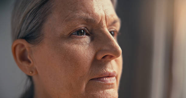 istock Senior woman eyes close-up. 2174148617