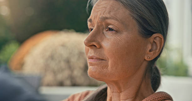 istock Upset stressed mature female grandma grieving feeling bad abandoned. 2174149072
