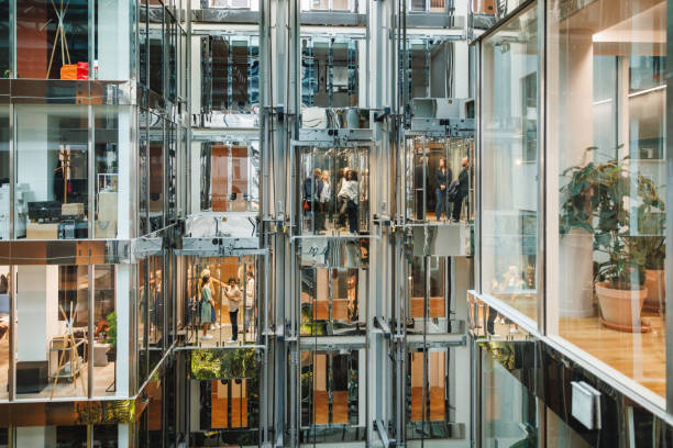 istock Diverse Business Leaders in Modern Office Elevators 2174150560