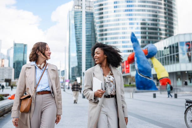 istock Confident Female Executives Walking In Urban District 2174152505