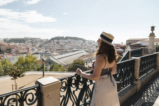 istock Woman Enjoying Lisbon View 2174152871