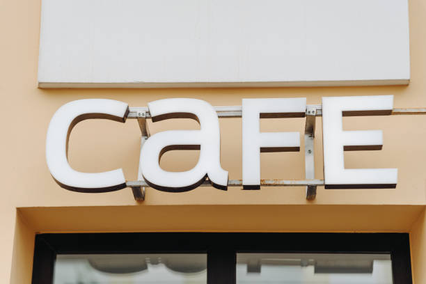 istock street sign of cafe 2174166809