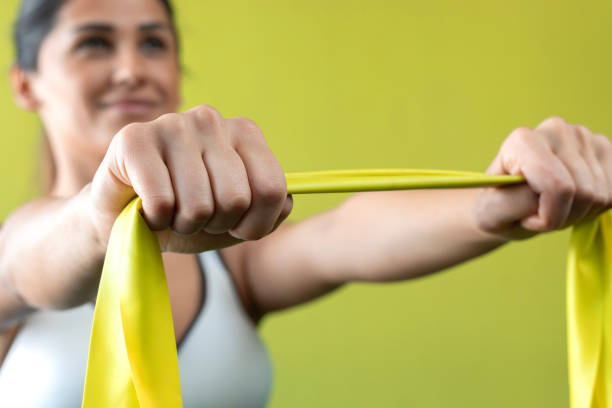 istock Woman With Elastic Band 2174173015