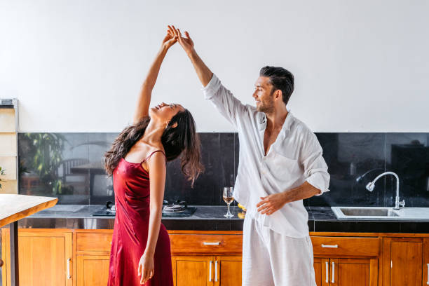 istock Young Couple Dancing In A Villa In Bali Indonesia 2174177312