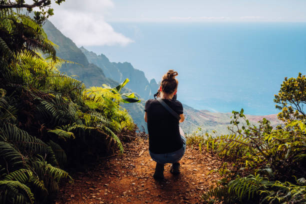 istock Impressive views over the mountain ridges of the Hawaiian coast 2174182521