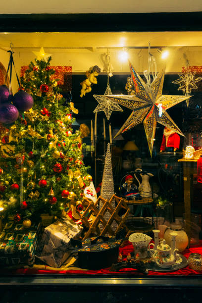 istock Night Christmas Lighting Ornaments 2174185188