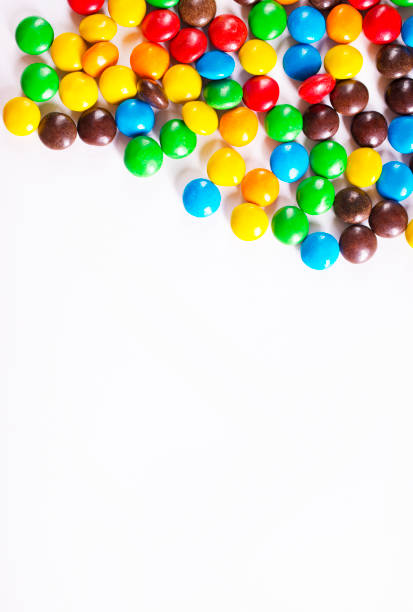 istock Colorful candies. Isolated on white background 2174190985