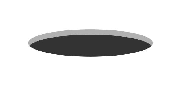 Hole Icon. Flat style. Vector icon.