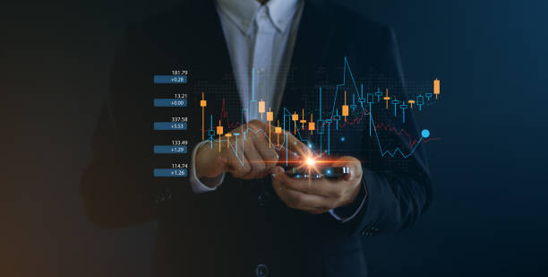 istock Businessman analyzing forex trading graph financial data. Business finance background.business finance technology and investment concept. Stock Market Investments Funds and Digital Assets. 2174197406