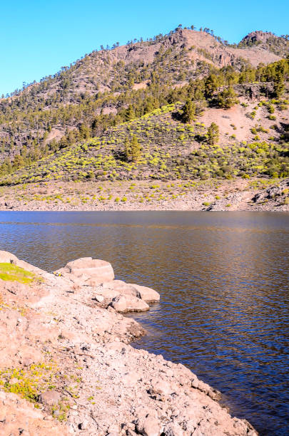 istock A mountain range with a lake in the foreground 2174222449