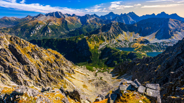 istock Panorama of the Tatra Mountains from the Eagle's Path trail. The most difficult and dangerous public path in the entire Tatras. 2174224287