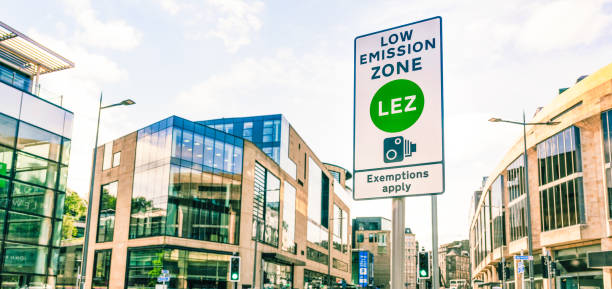istock LEZ warning sign in Edinburgh 2174224528