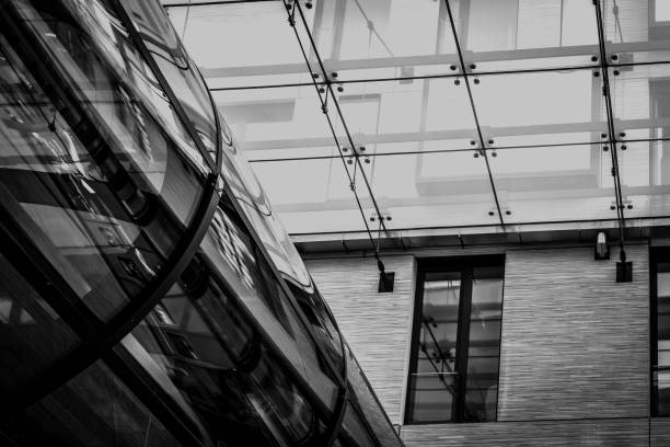 istock building with a large glass window and a small window 2174228252