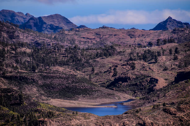 istock A mountain range with a lake in the middle 2174229285