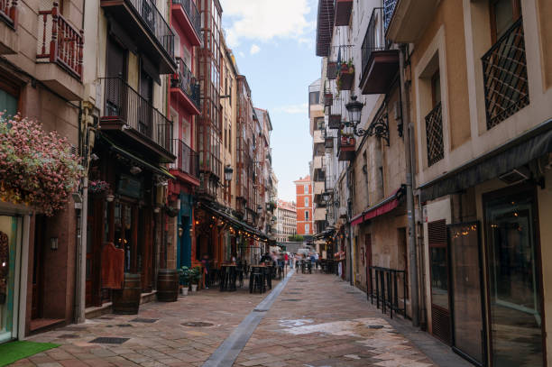 istock Street with bars in Santander, Spain 2174237229