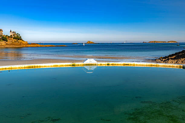 Dinard in french brittany on chanel coastline