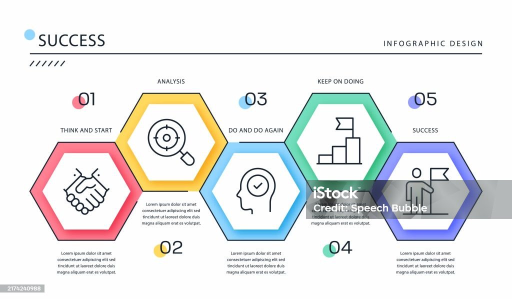 Visualizing Success Graphics Success Infographic Template Stock Illustration - Download Image Now ...