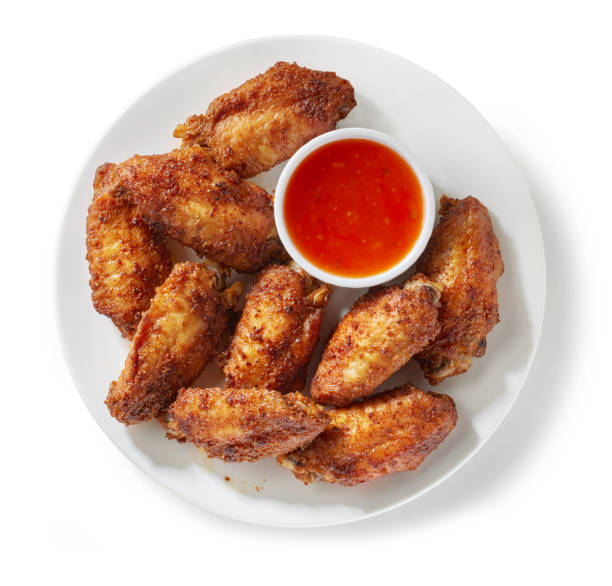 istock plate of crispy chicken wings 2174242404