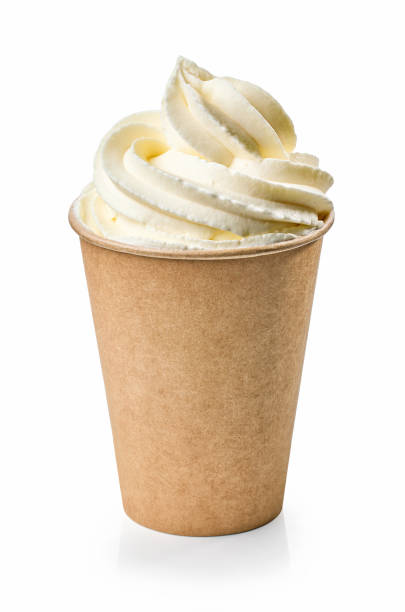 istock cappuccino coffee decorated with whipped cream 2174242478