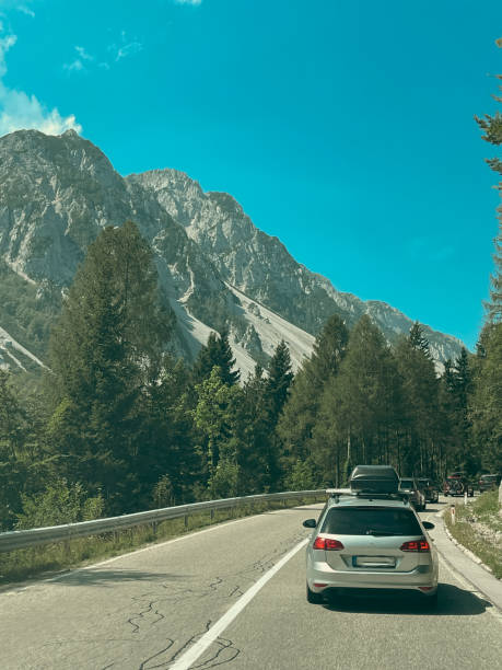 istock car on a mountain serpentine, Carinthia, Austria 2174249702