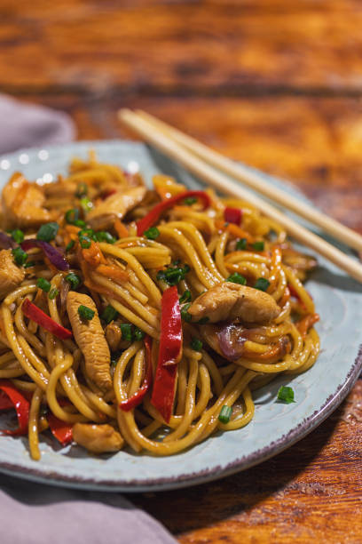 istock Homemade Chicken Lo Mein Noodles 2174250232