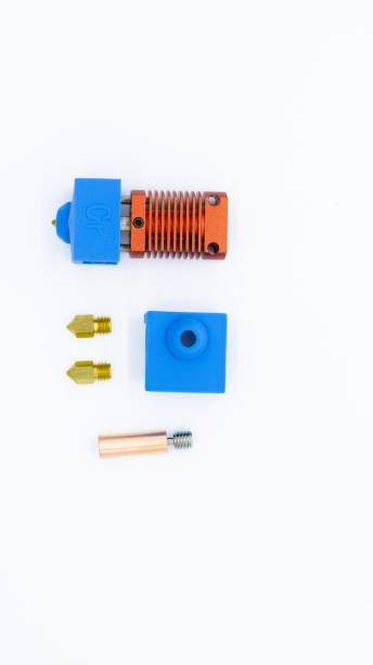 istock 3d printer spare parts, hotend, nozzle, heating block, barrel 2174253595