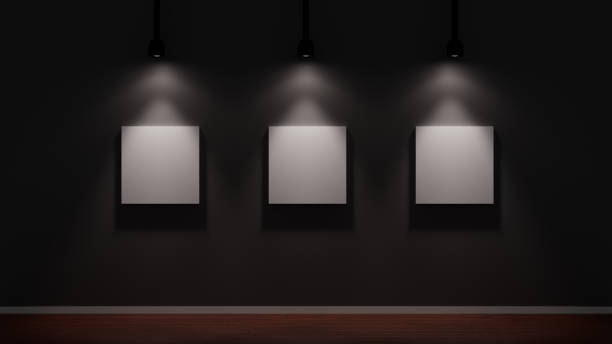 Single blank frame on the wall of art gallery. (This location is Art Gallery in Nanjing, China, it is always free for all to visit.)
