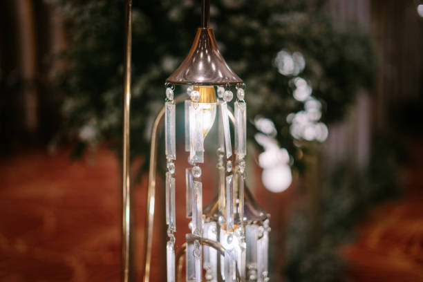 istock Elegant wedding decorative lights creating a warm, romantic ambiance 2174271975