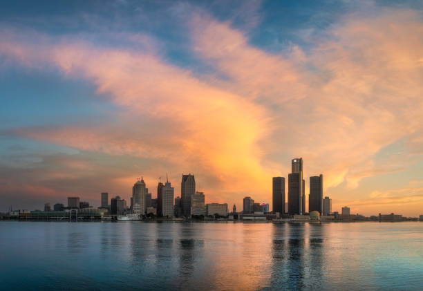 istock Detroit, Michigan - Skyline at Dawn 2174276146