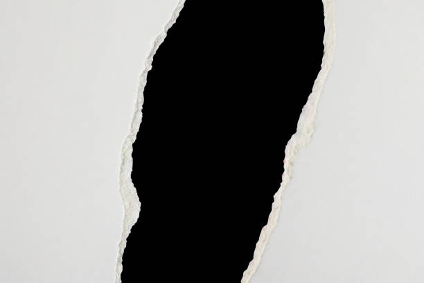 istock White ripped paper torn edges strips isolated on black background 2174277854