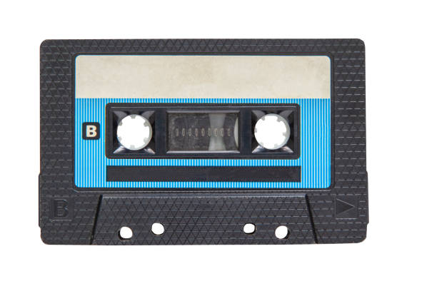 istock An old black audio tape isolated on a white background 2174278278