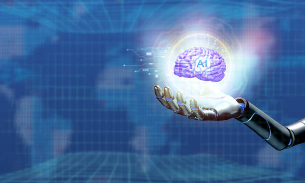 istock ai artificial intelligence robot hand body part blue element technology futurist business brain science connection digital innovation cyberspace information network learning education electronic mind 2174280985