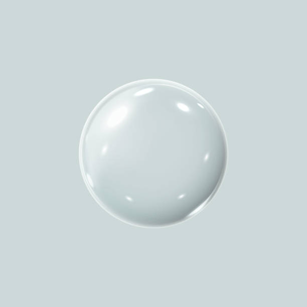 istock 3d transparent sphere on a blue background for the embodiment of creative ideas. 2174290499