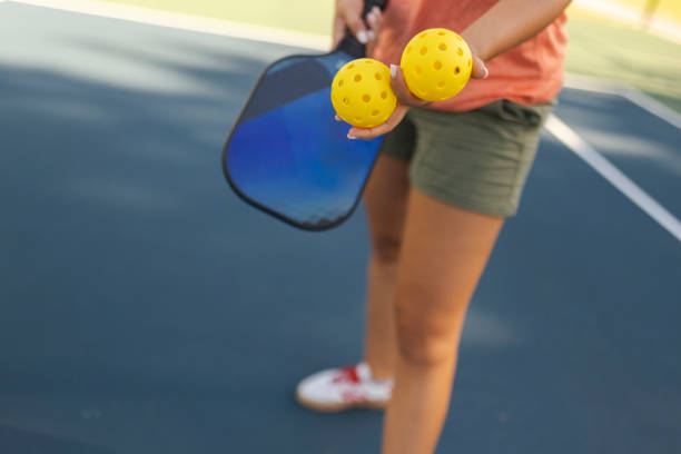 istock Unrecognizable sportswoman playing pickleball 2174292151