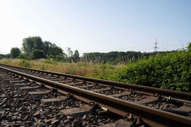 istock Railway tracks in the landscape 2174309330