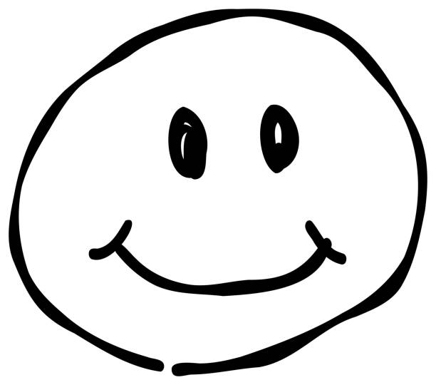 istock Hand-drawn emojis and emoticons expressing smiles. These materials, drawn in a pen-drawing style, feature simple and cute designs. 2174314016