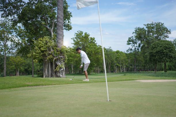 Tropical golf course in Bali, Indonesia.