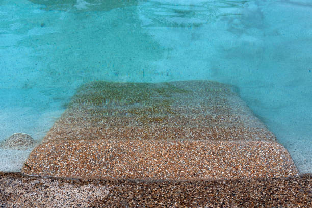 istock Stair for safety into swimming pool 2174320374