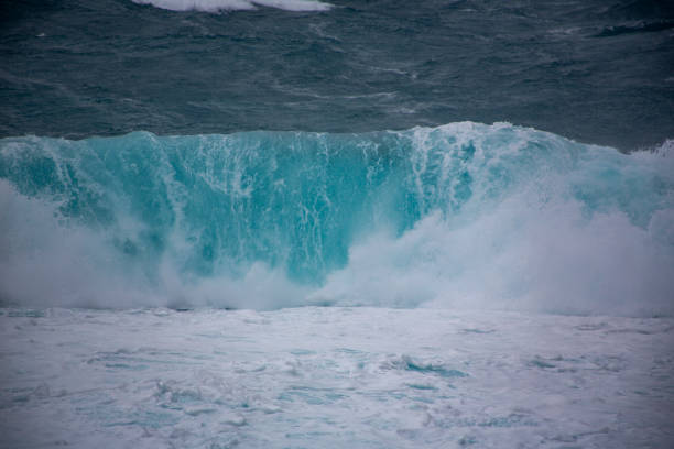 wave breaking on the beach